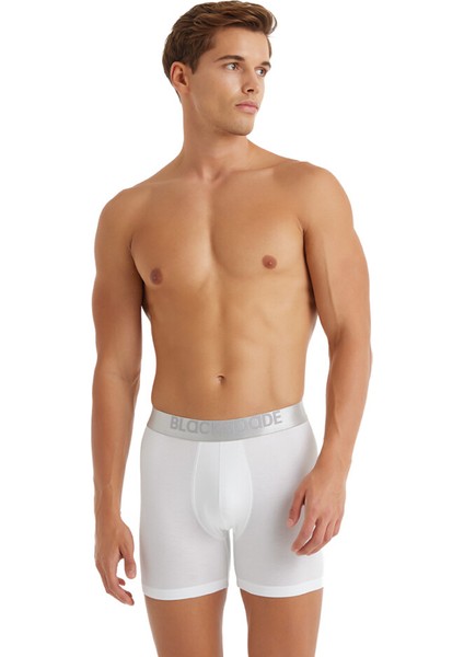 Erkek Modal Elastan Boxer Silver 9303