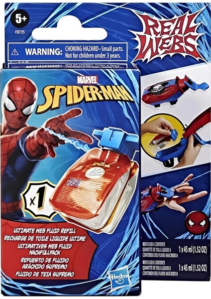 Spider-Man Ağ ve Su Fırlatıcı Yedek Paket