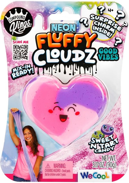 Neon Fluffy Cloudz Kalp Slime 11312