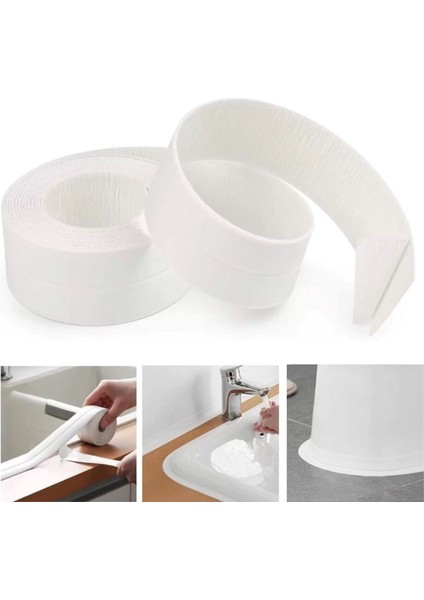 3,2 mt Su Sızdırmaz Geçirmez Bant Lavabo Küvet Tezgah Kenar Bandı Banyo Mutfak Pencere Yalıtım Bandı fiyatları