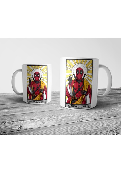Deadpool Marvel Jesus Kupa Bardak Model 1