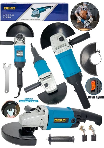 Büyük Boy Elektrikli Devir Ayarlı Taşlama Makinesi Spiral Jet Metal Kesme 180MM 4000W fiyatları