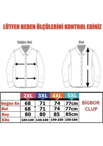 Maruf Shop Erkek Büyük Beden Battal Boy Uzun Kol Pamuk Sweat