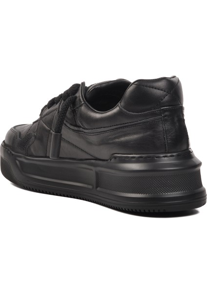 Premium 1306 Siyah Cilt Erkek Sneaker fırsatları