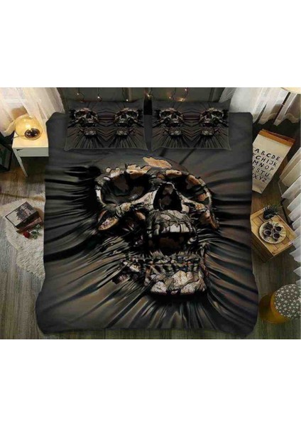 Çift Kişilik Nevresim Takımı King Size Organik Pamuk Saten 240X260 cm