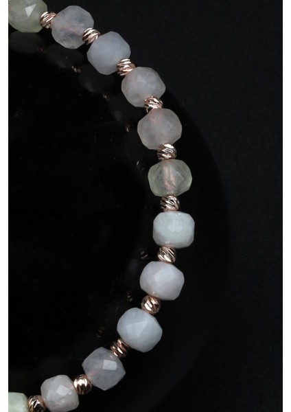 Renkli Kuvars Doğal Taş Makrome Örme Bileklik Küp Kesim fiyatları