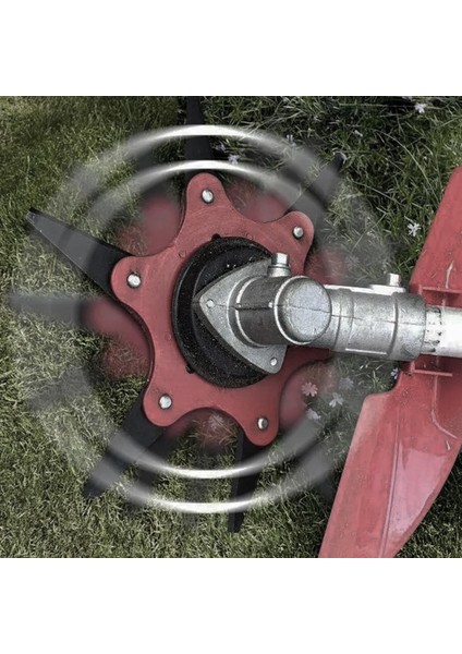 Benzinli Tırpan Metal Çim Çayır Biçme Kesme Aparatı 6 Kollu Testere Dişli Bıçkı Ahtapot Yedek Bıçak indirimleri