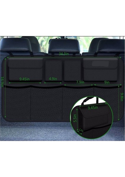 Oto Bagaj Organizer Araç Araba Eşya Düzenleyici Çanta Oto Aksesuar Tuning 8 Cepli Organizer