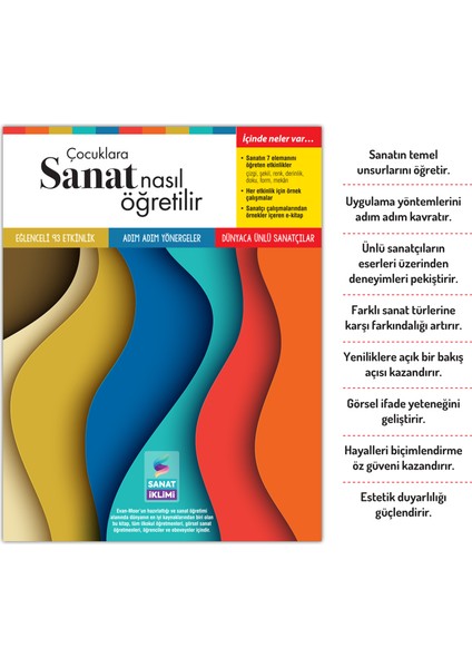 Çocuklara Sanat Nasıl Öğretilir (Kitap + Kâğıtlar) Hayat İçin Sanat Seti