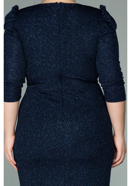 Kapri Kol Simli Büyük Beden Abiye ABK1246 fırsatları