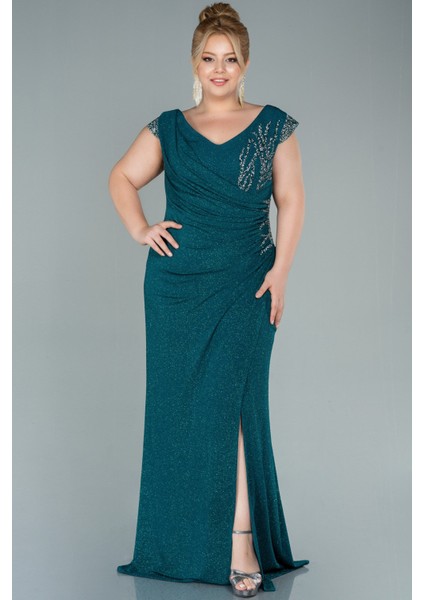 Uzun Büyük Beden Abiye ABU2438