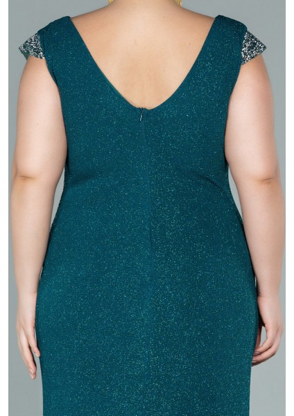 Uzun Büyük Beden Abiye ABU2438 fırsatları