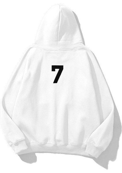 Unisex A B C Sweatshirt Beyaz TRNDZ1570