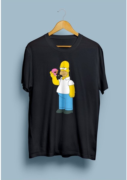 Bol Kalıp Unisex The Simpsons Homer Simpson Tasarım Baskılı