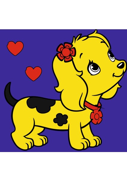 Sayılarla Boyama Seti Sevimli Köpek 20 x 20 cm Tuval Çocuk Sayılarla Boyama fiyatları