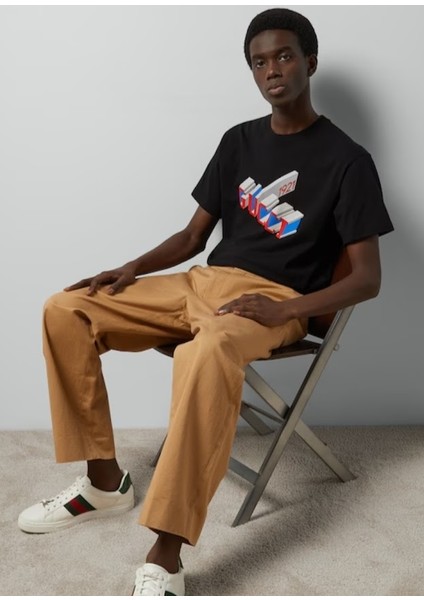 Pamuklu Dijital Baskılı T-Shirt