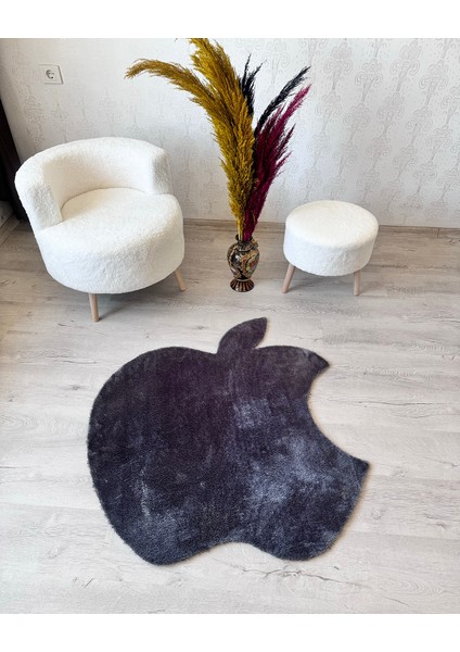 Yıkanabilir Yumuşak Peluş Elma Çocuk Odası Oturma Odası Salon Mutfak Halısı