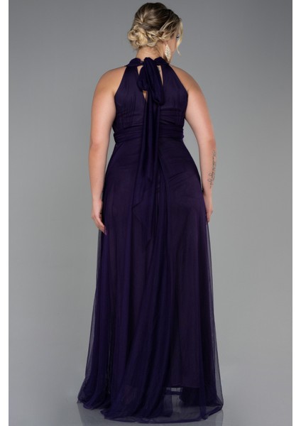 Halter Yaka Uzun Büyük Beden Abiye ABU3253 fiyatları