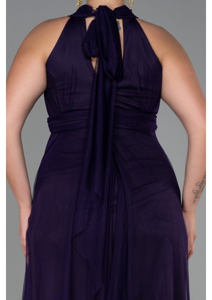 Halter Yaka Uzun Büyük Beden Abiye ABU3253 fırsatları