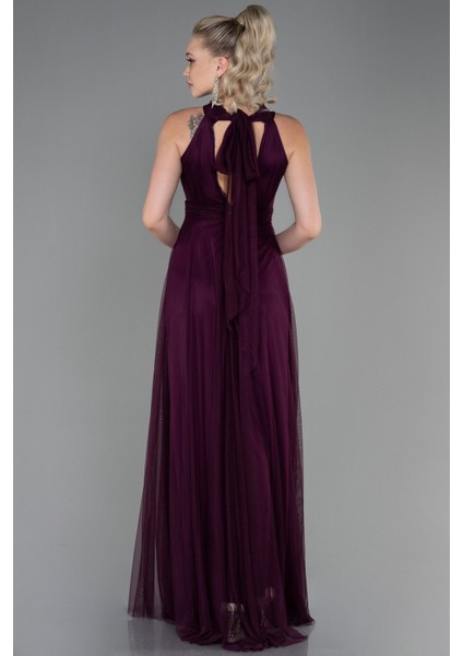 Halter Yaka Uzun Abiye Elbise ABU3252 fiyatları