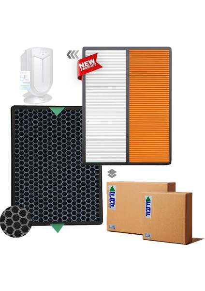 / Fakir Vigor Plus Filtre Double Hepa Natural+Orange Filtresi