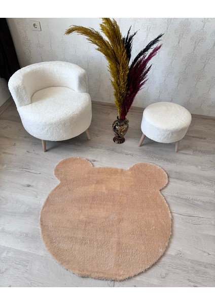 Kaymaz Yıkanabilir Yumuşak Peluş Miki Ayıcık Çocuk Odası Oturma Odası Salon Mutfak Halısı