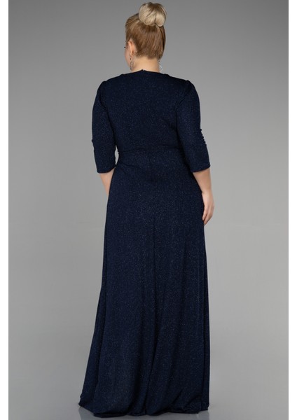 Kapri Kol Uzun Simli Büyük Beden Abiye ABU3504 fiyatları