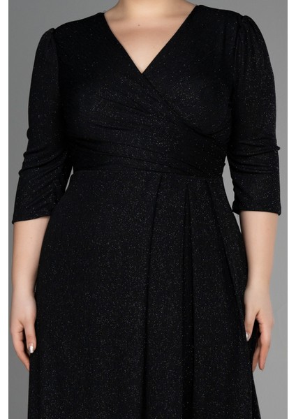 Kapri Kol Uzun Simli Büyük Beden Abiye ABU3504 modelleri