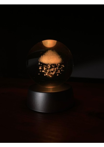 3d Bulut Plastik Altlıklı Işıklı Cam Küre fiyatları