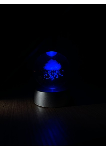 3d Bulut Plastik Altlıklı Işıklı Cam Küre fırsatları