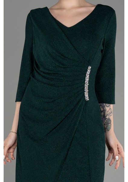 Kapri Kol Midi Büyük Beden Davet Elbisesi ABK1950 modelleri