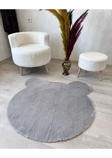 Kaymaz Yıkanabilir Yumuşak Peluş Miki Ayıcık Çocuk Odası Oturma Odası Salon Mutfak Halısı