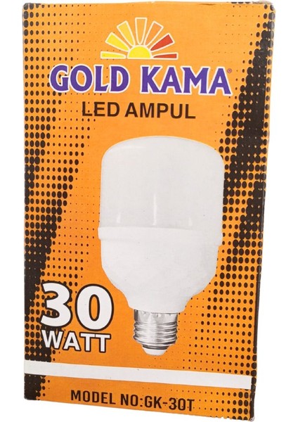 Gold Kama 30 Watt Torch Ampul Büyük Boy Beyaz Işık Smd LED Tasarruflu E27 Normal Duy