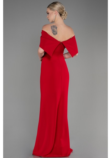 Kayık Yaka Bacak Dekolteli Uzun Abiye ABU3775 fiyatları