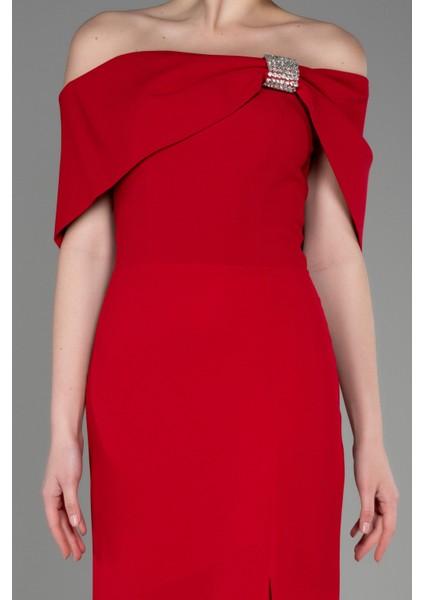 Kayık Yaka Bacak Dekolteli Uzun Abiye ABU3775 modelleri