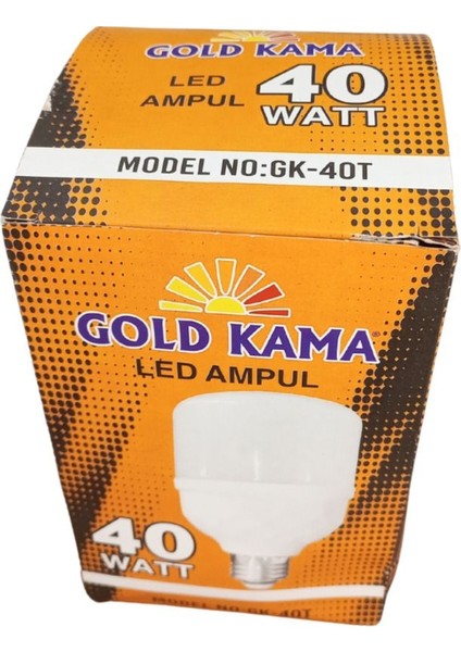 Gold Kama 40 Watt Torch Ampul Büyük Boy Beyaz Işık Smd LED Tasarruflu E27 Normal Duy