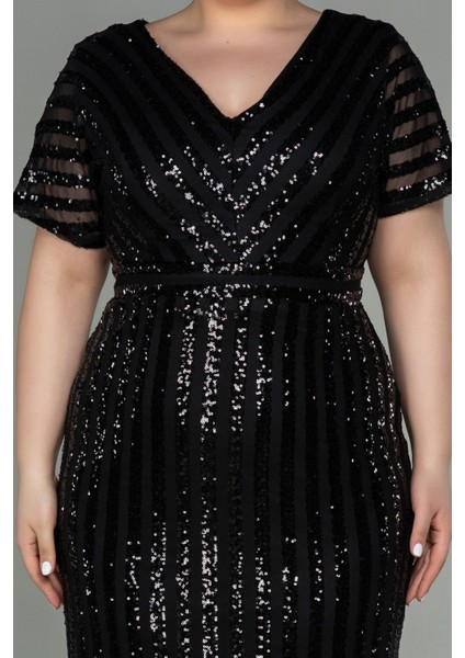 Pul Payetli Büyük Beden Abiye ABK686 modelleri