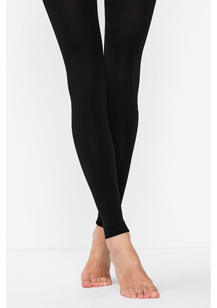 6'lı Eko Paket - Siyah Termal Tayt Black Thermal Leggings