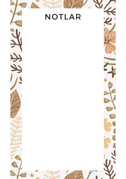 Autumn Notluk Bloknot