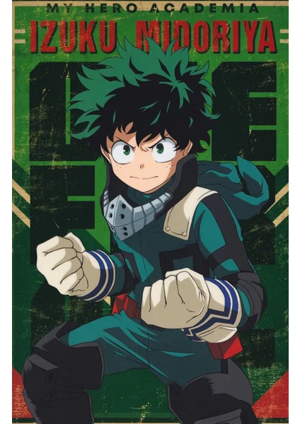 Izuki Midoriya Anime Poster 30X42 cm Çerçevesiz