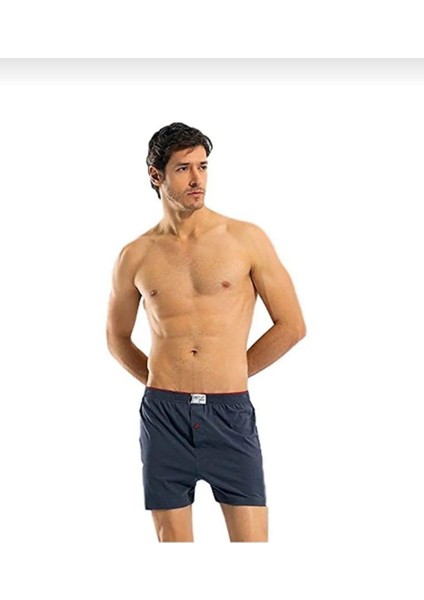 1146 Erkek Pamuklu Penye Boxer 12 Adet
