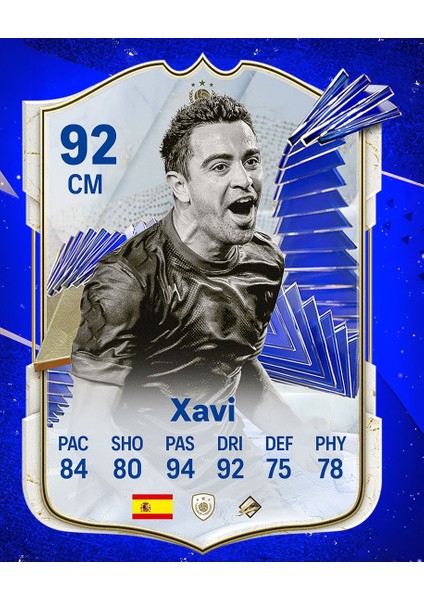 Xavi Fut Kart Temalı Duvar Poster 30X42 cm Çerçevesiz