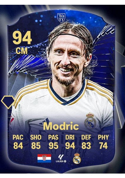 Modric Fut Kart Temalı Duvar Poster 30X42 cm Çerçevesiz