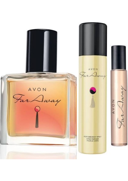 Far Away Kadın Parfüm EDP 30 ml + Far Away Kadın Parfüm EDP 10 ml + Far Away Kadın Deodorant 75 ml
