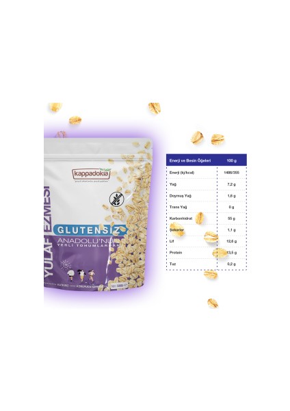 Yerli Glütensiz Yulaf Ezmesi Özel 12'li Koli (12 x 500GR) modelleri