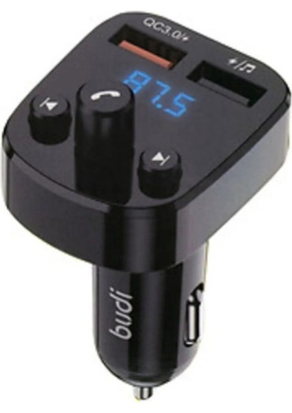 Mikrofonlu Araba Bluetooth Fm Verici Transmitter Arama Cevaplama ve Kapatma USB Qc 3.0 + USB 18W modelleri