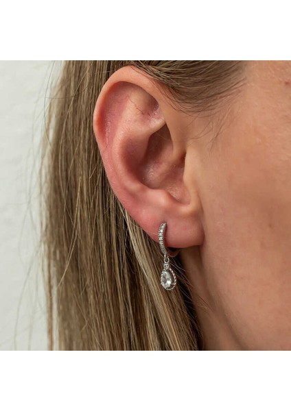 Gümüş Sallantılı Damla Kadın Küpe fırsatları