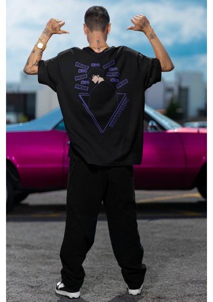 Oversize Arise Solo Leveling Sırt Baskılı T-Shirt, Unisex Anime Baskılı Tişört fiyatları
