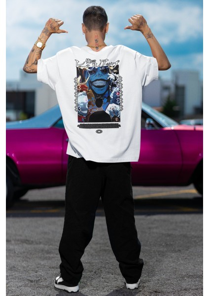 Oversize Heykel Anime Sung Jin-Woo Sırt Baskılı T-Shirt, Unisex Solo Leveling Baskılı Tişört fiyatları