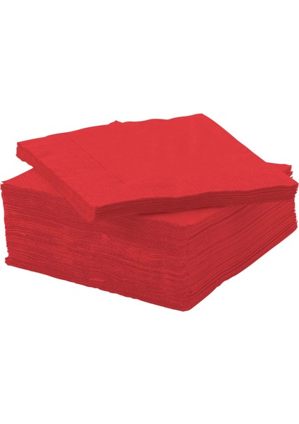 Ikea Fantastisk Kırmızı Peçete 40X40 cm 50 Adet